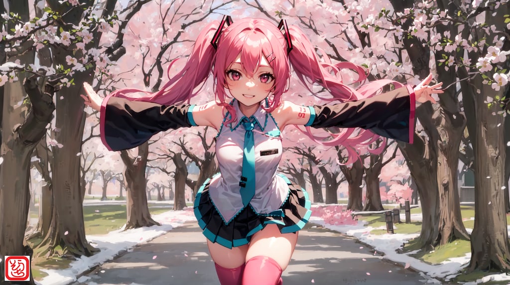 桜前線を引き連れて♬