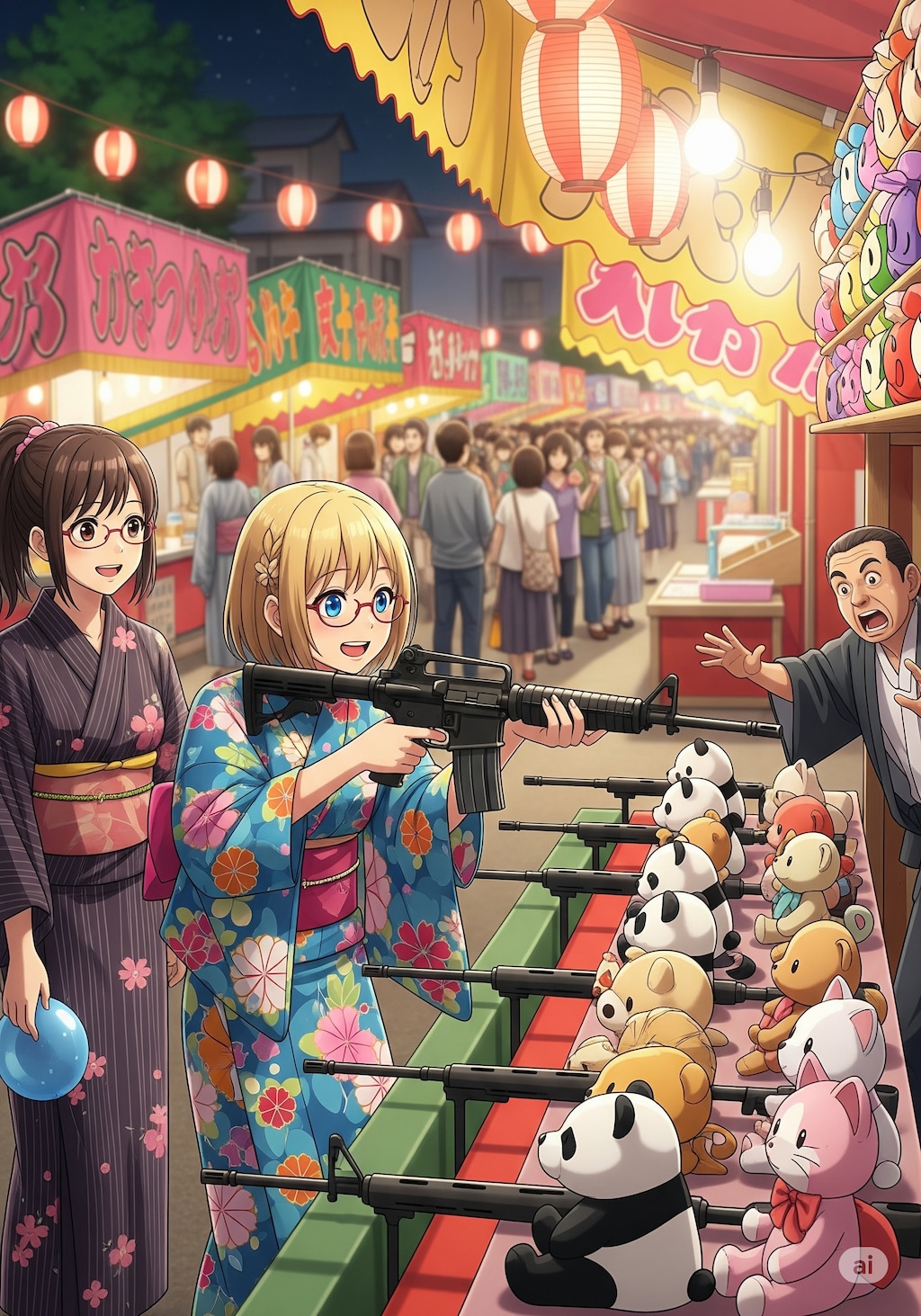 射的と聞いてノリノリのおかっぱさん