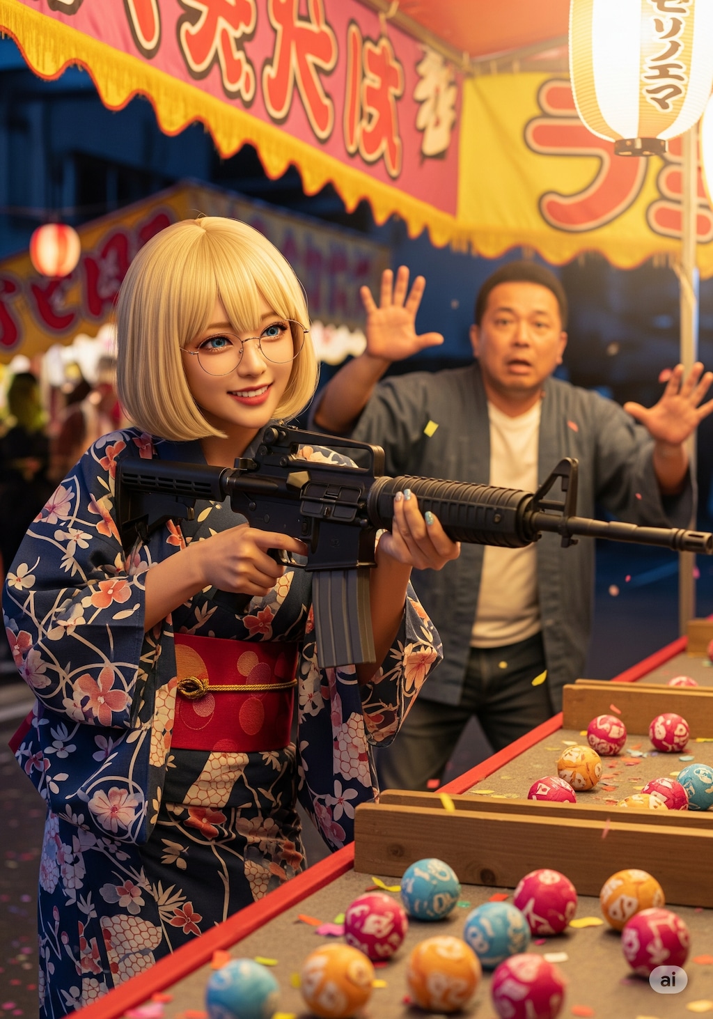 射的と聞いてノリノリのおかっぱさん