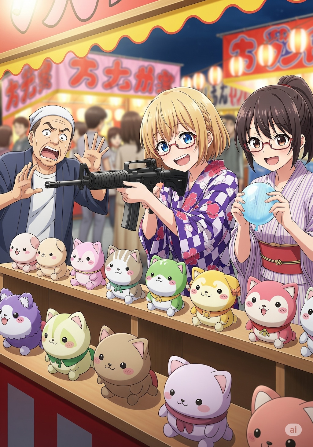 射的と聞いてノリノリのおかっぱさん