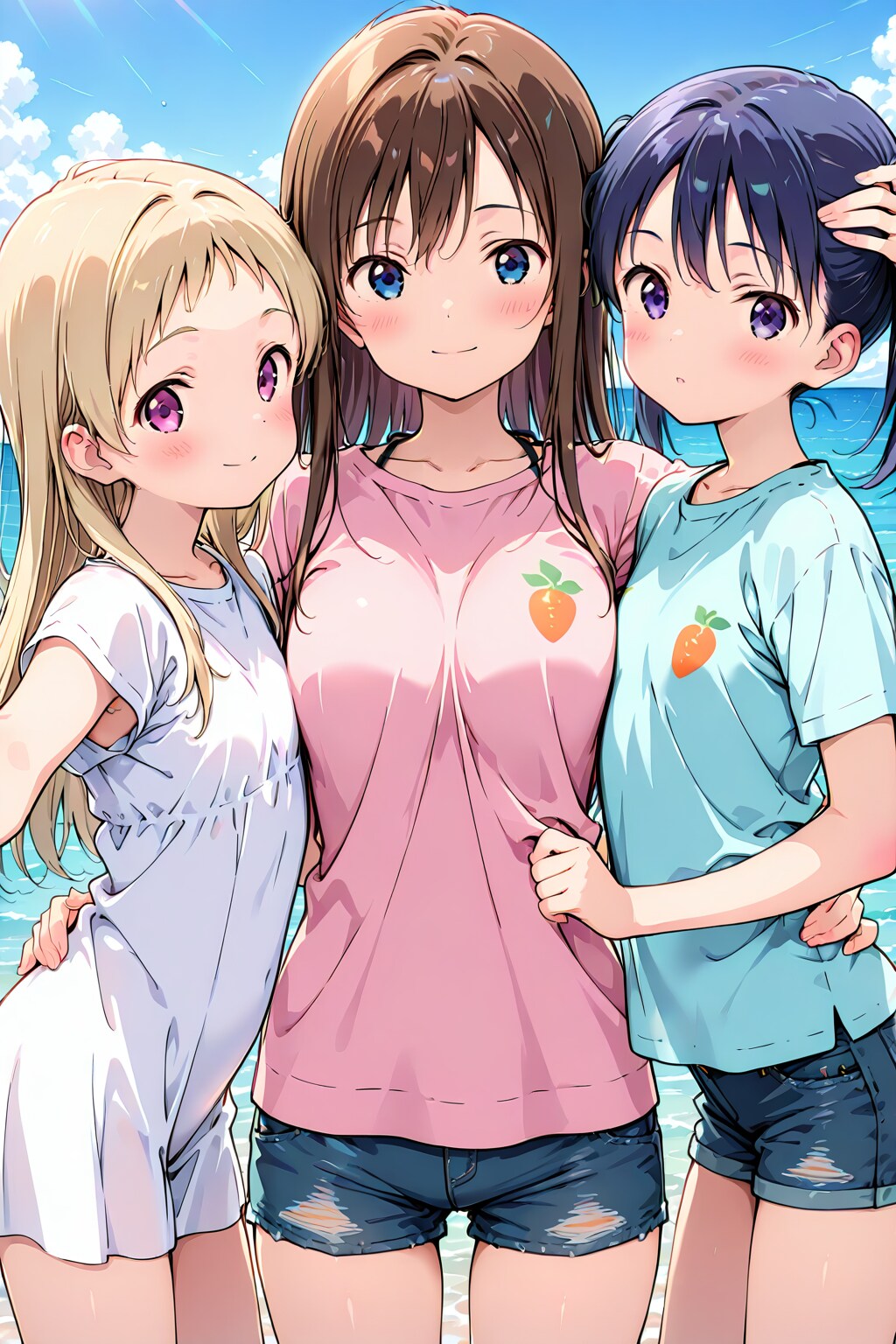 クラスメイトと海〜っ！！