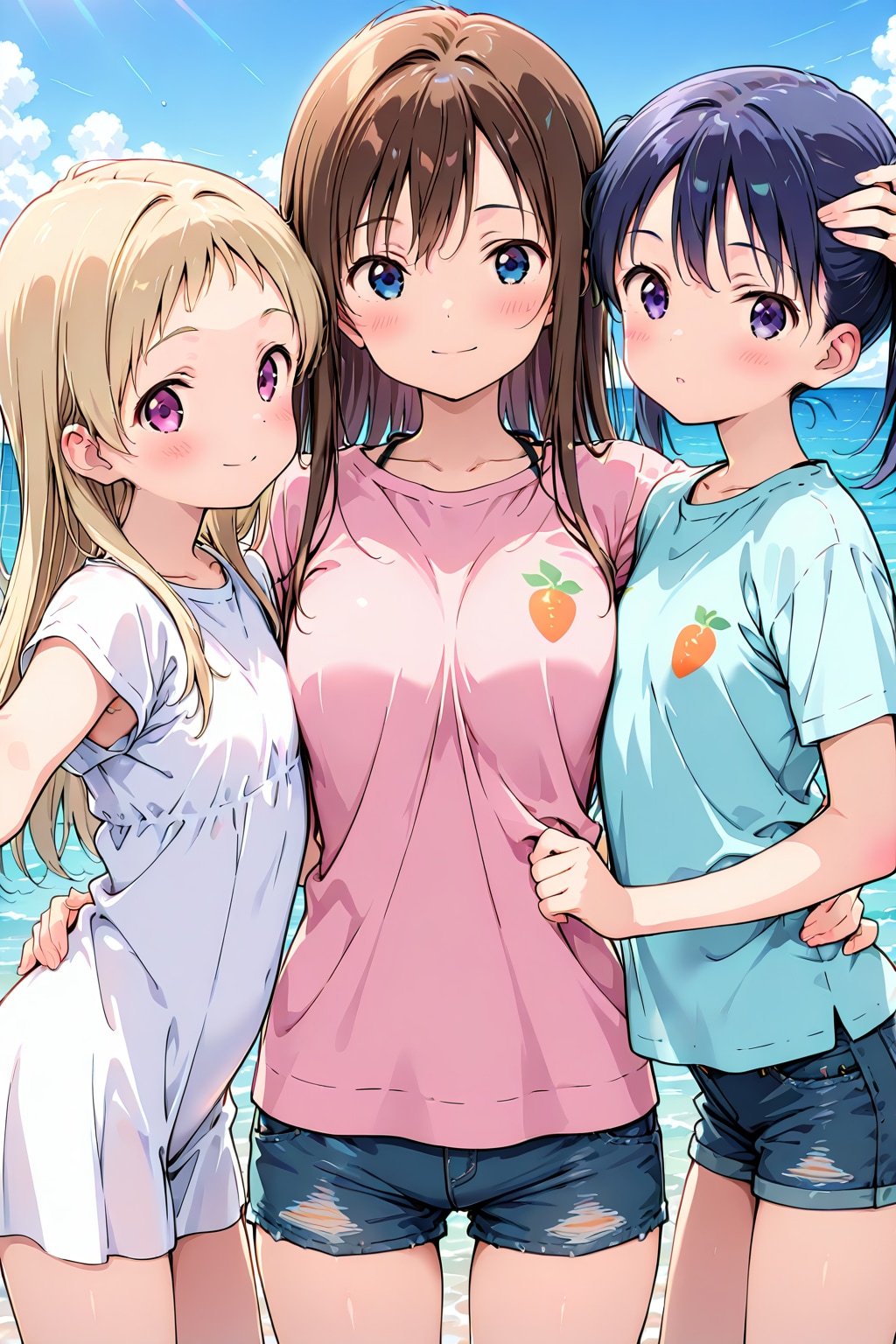 クラスメイトと海〜っ！！