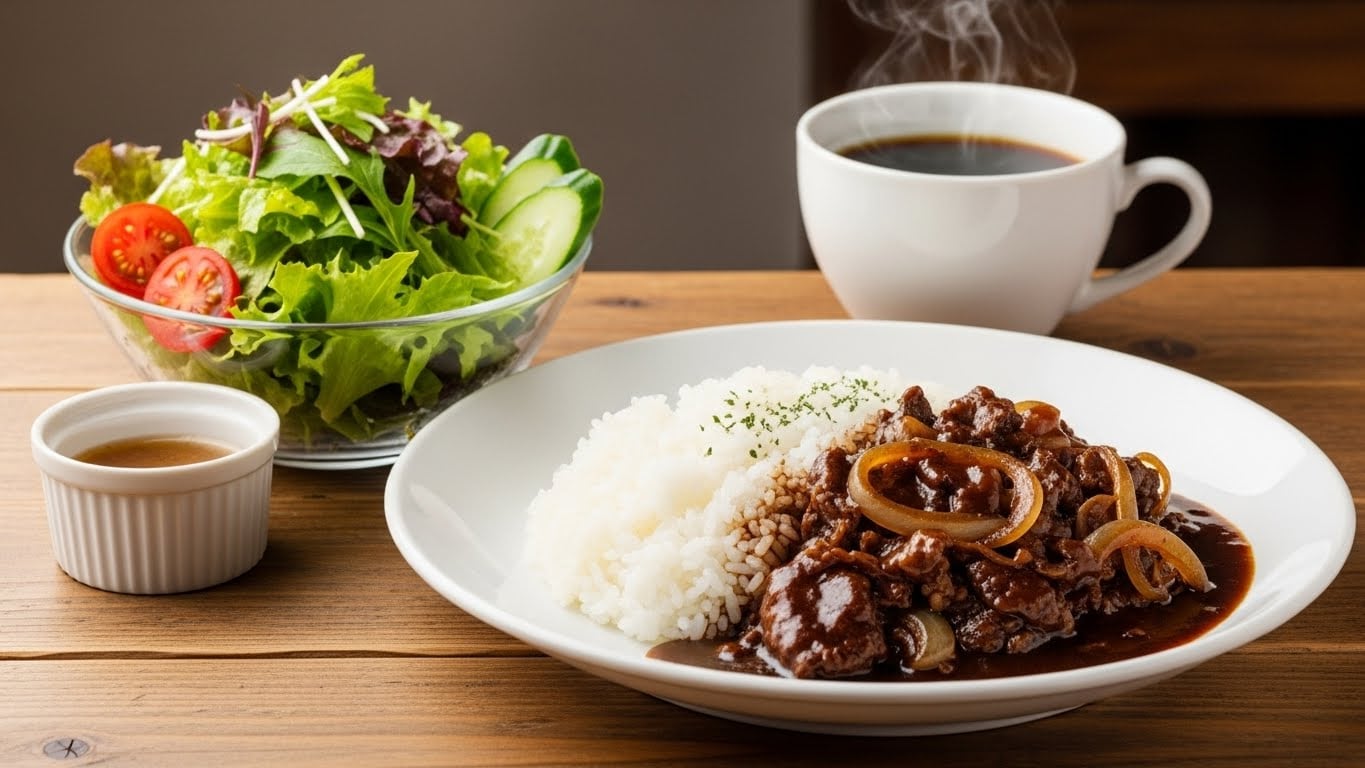 摩訶不思議食堂のハヤシライスセット | の人気AIイラスト・グラビア