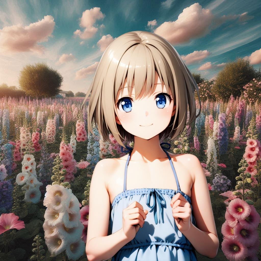 豆乳タチアオイ　Dalle版 | の人気AIイラスト・グラビア