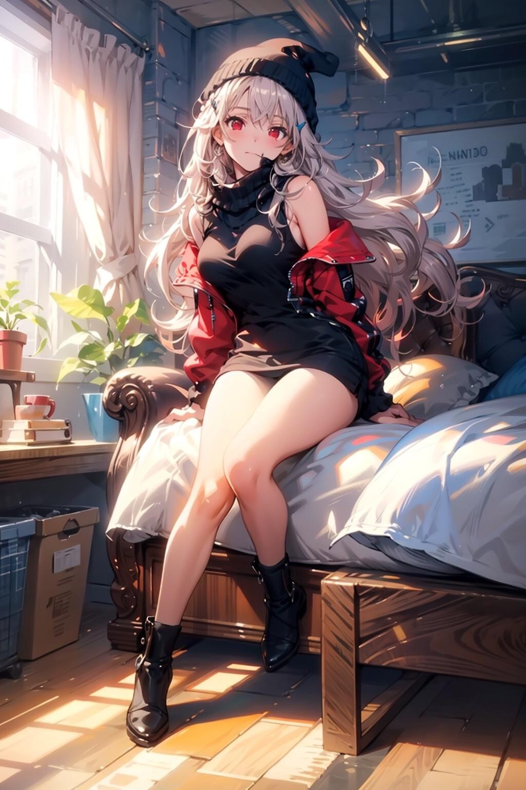 猫耳ニット帽ちゃん2