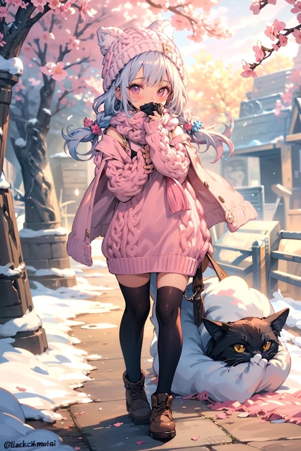 猫耳ニット帽ちゃん2
