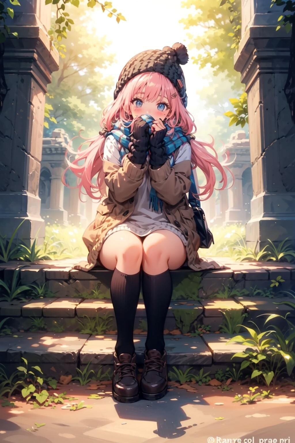 猫耳ニット帽ちゃん2