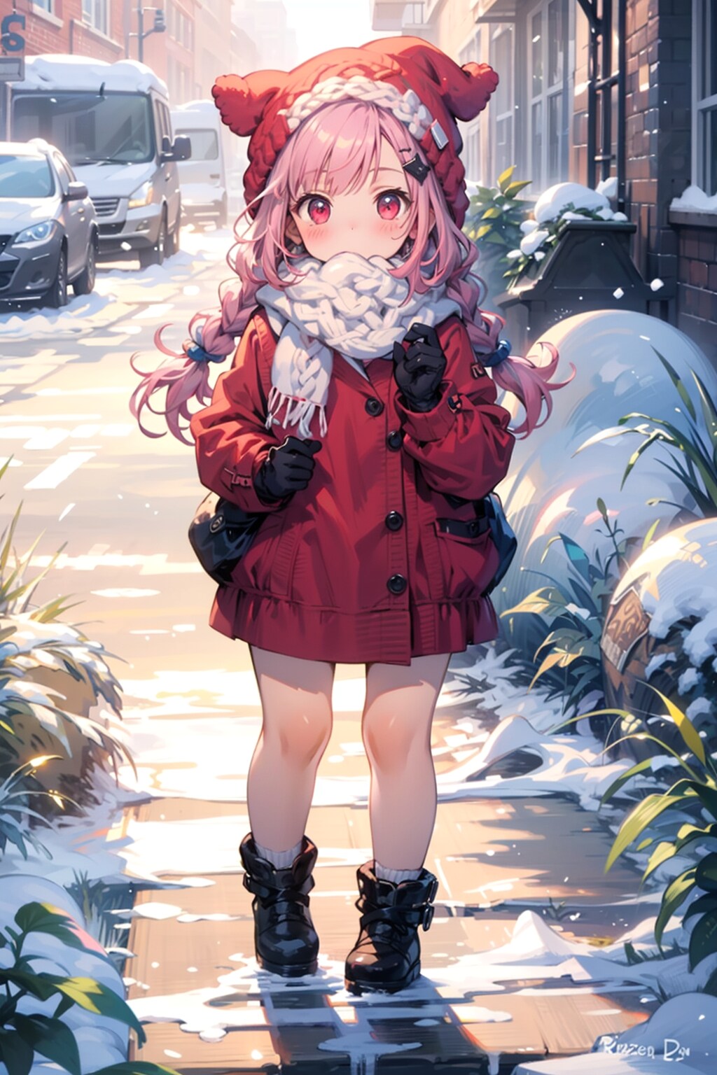 猫耳ニット帽ちゃん2