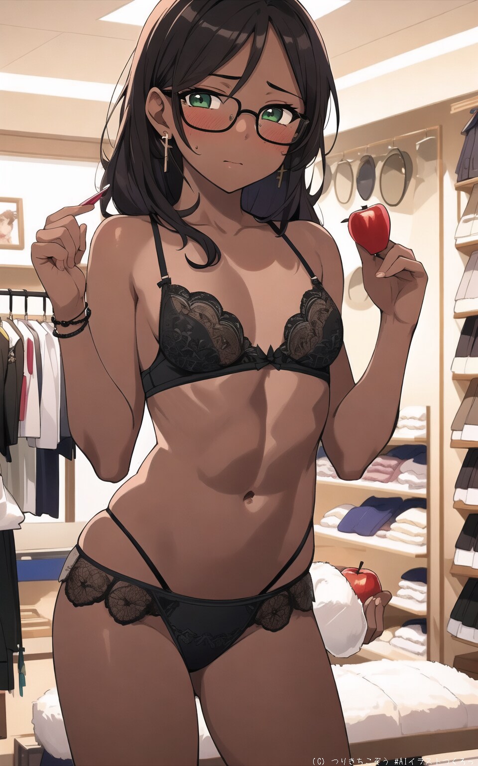おとこの娘、ヒロト〜下着屋さんで赤面の試着