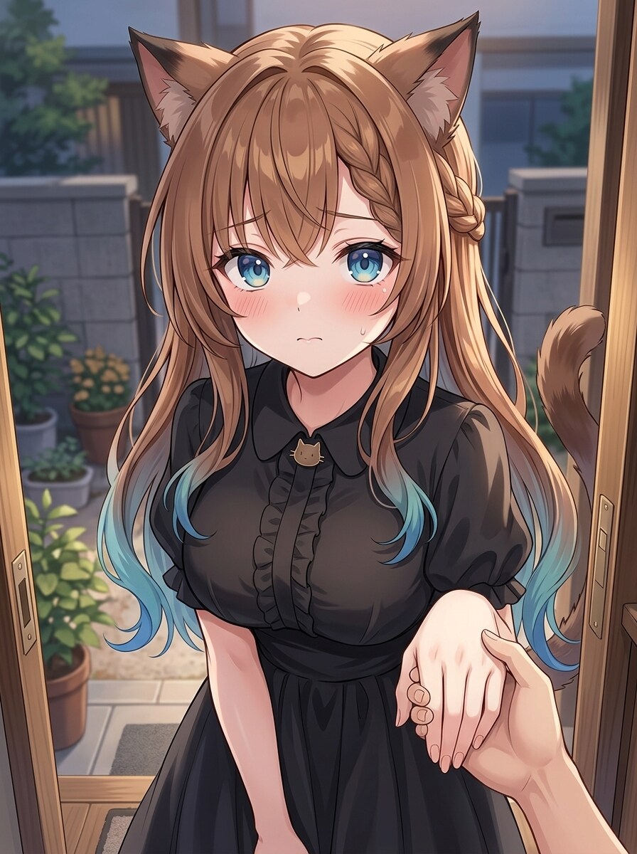 家に来た猫耳少女
