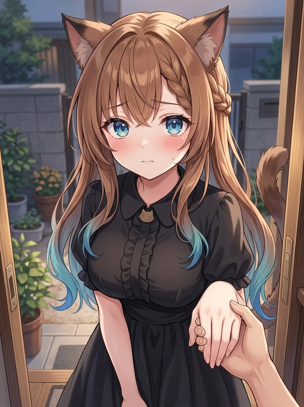家に来た猫耳少女