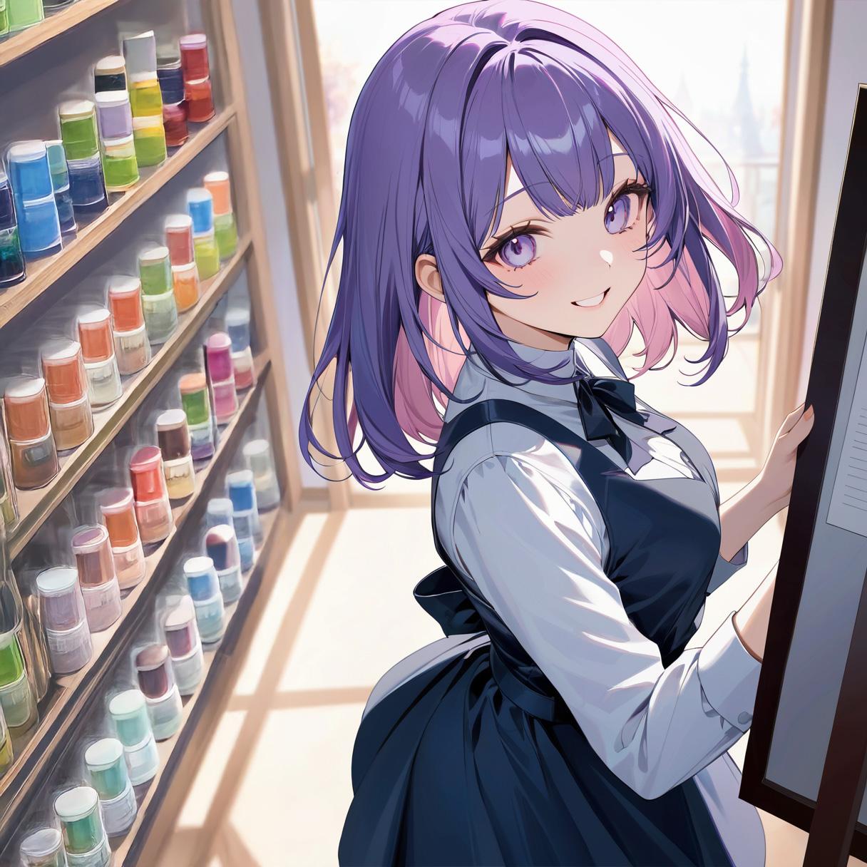 画材屋「パネルはこちらに並んでます」 | の人気AIイラスト・グラビア