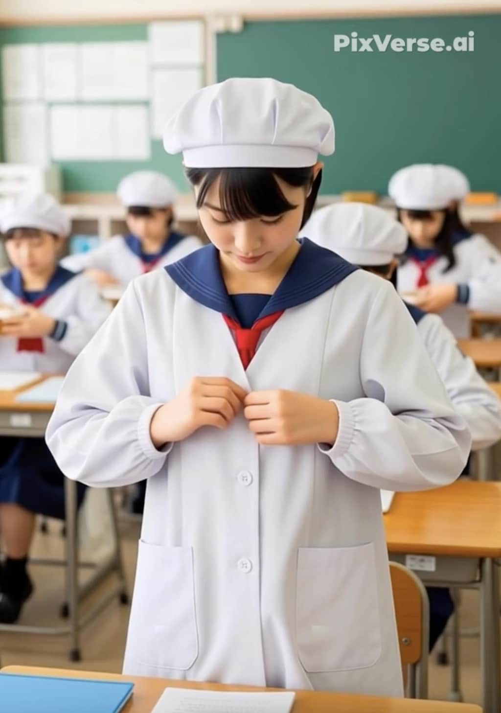 給食当番（養殖3）