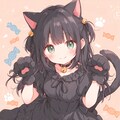 パステルいたずら黒猫娘 5枚目