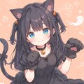 パステルいたずら黒猫娘 3枚目