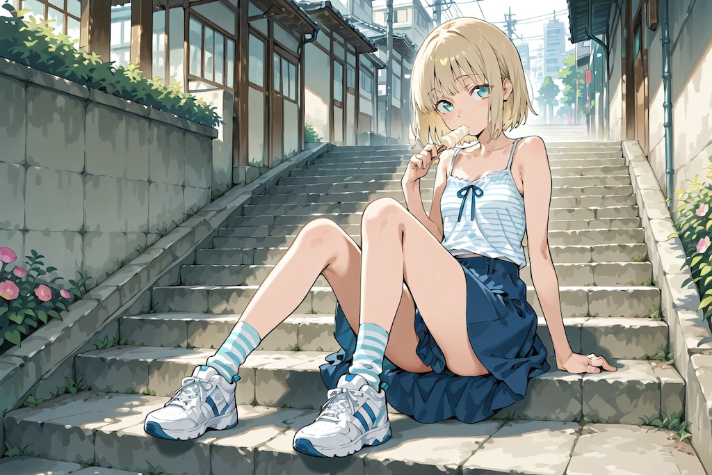 キャミソールの女の子2