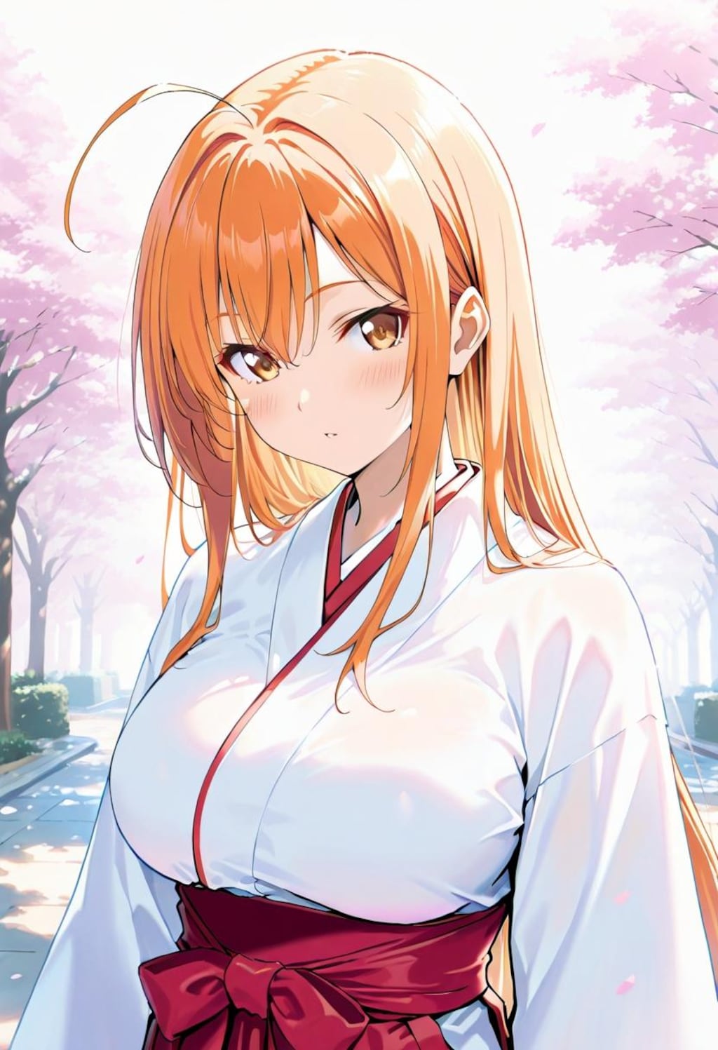 橙髪女子