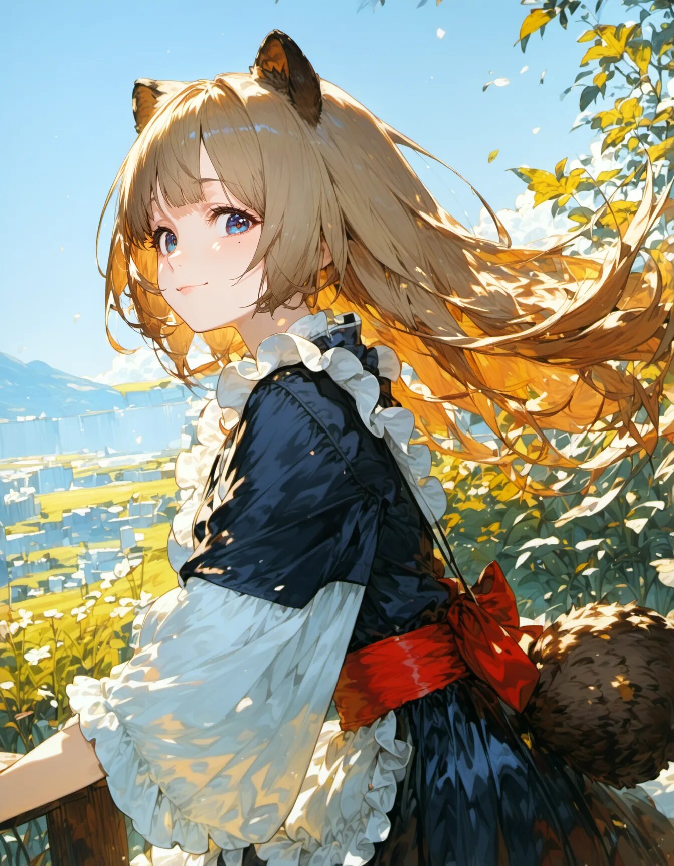 Golden Breeze Beyond the Hills