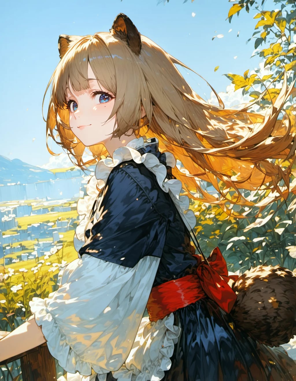 Golden Breeze Beyond the Hills