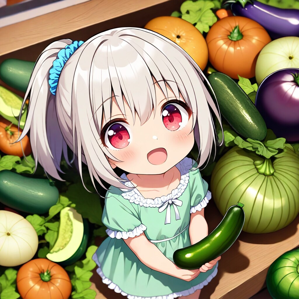 お野菜もたべなきゃだめです。