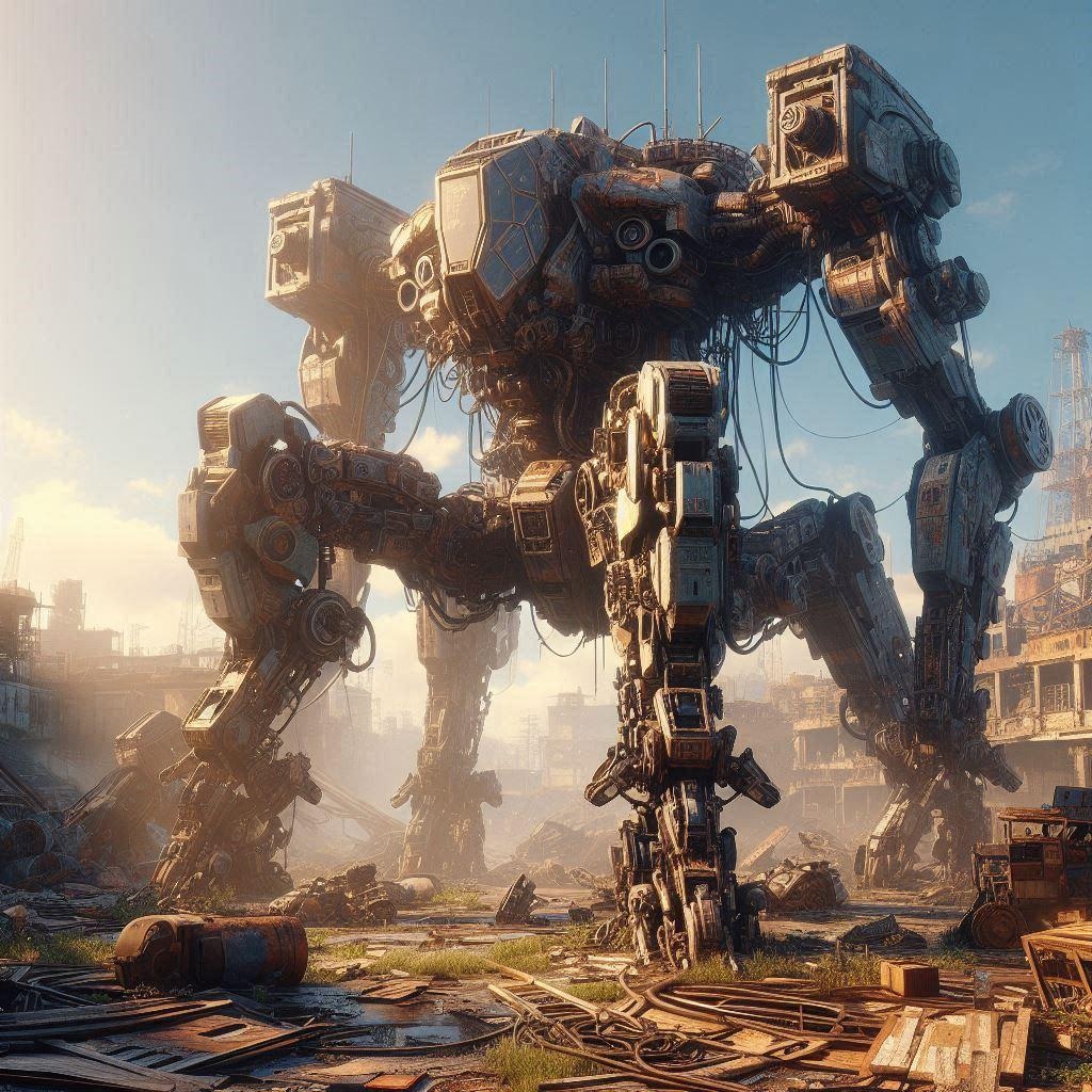 （DALLE-E3の思い出）当時としては頭一つ確実に抜けていた精密メカ描写が素敵なAIでした♪