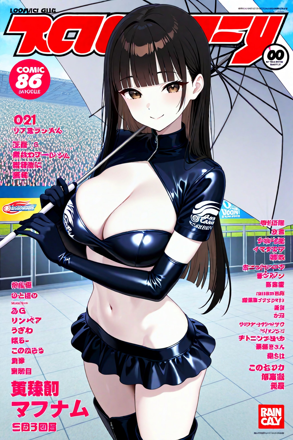雑誌の表紙のサキちゃん