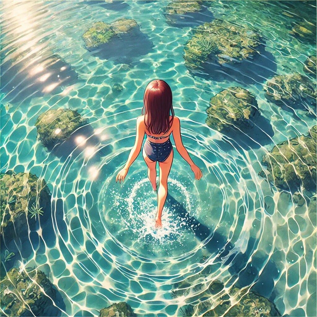 海面ウォーキング | の人気AIイラスト・グラビア