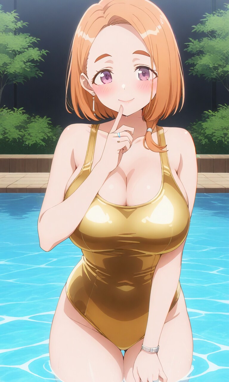 輝く水着