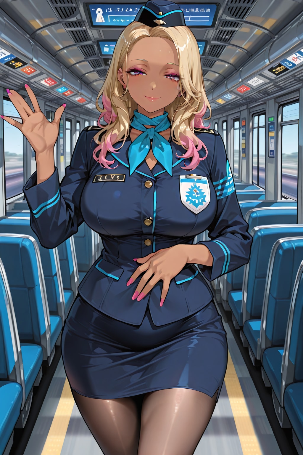 バスガイド…？ | の人気AIイラスト・グラビア