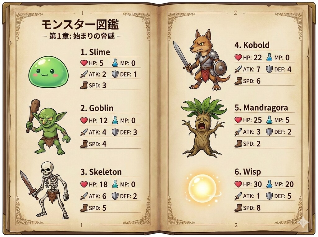 モンスター図鑑