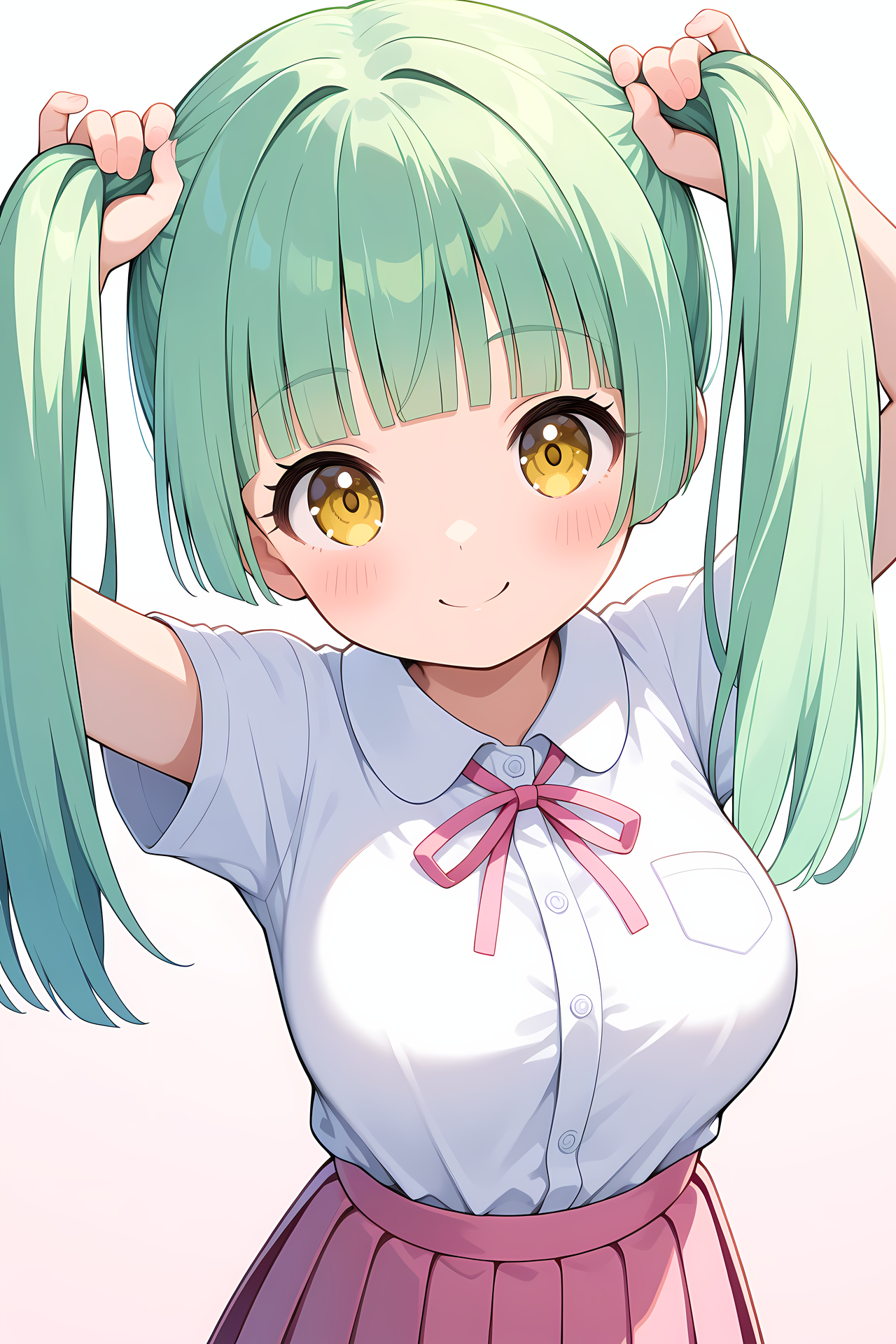 手ツインテ | の人気AIイラスト・グラビア