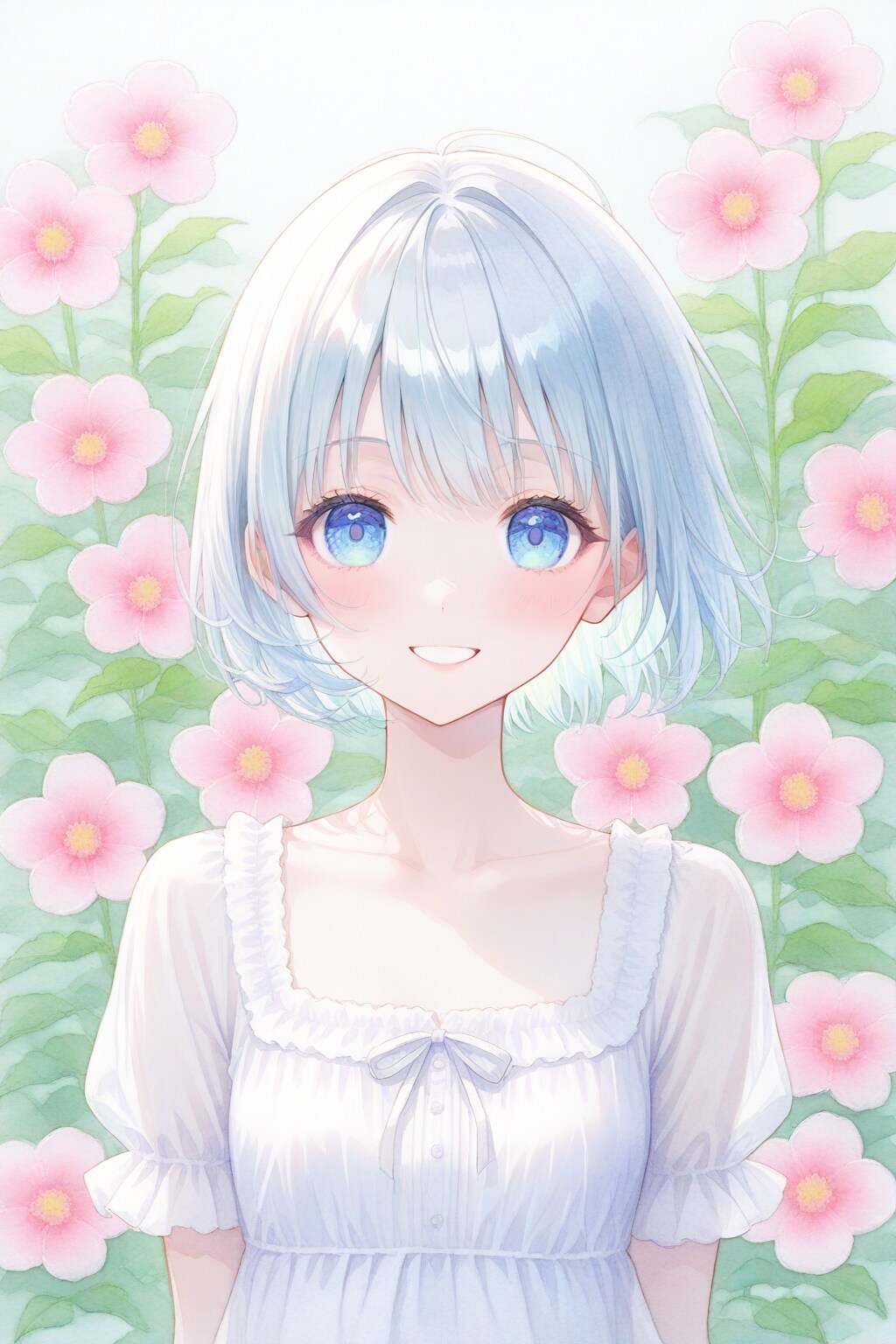 花と少女 | の人気AIイラスト・グラビア