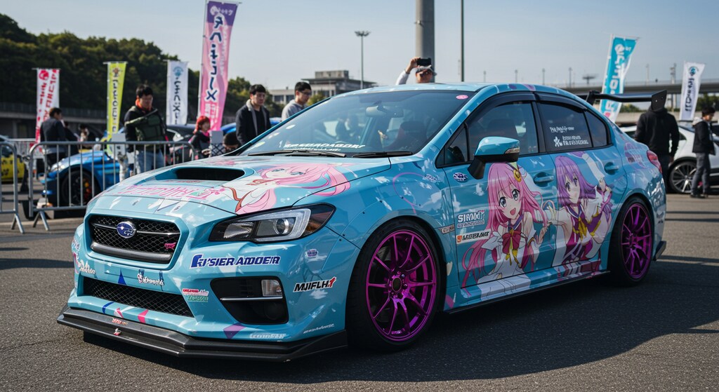 アニメキャラ痛車WRX