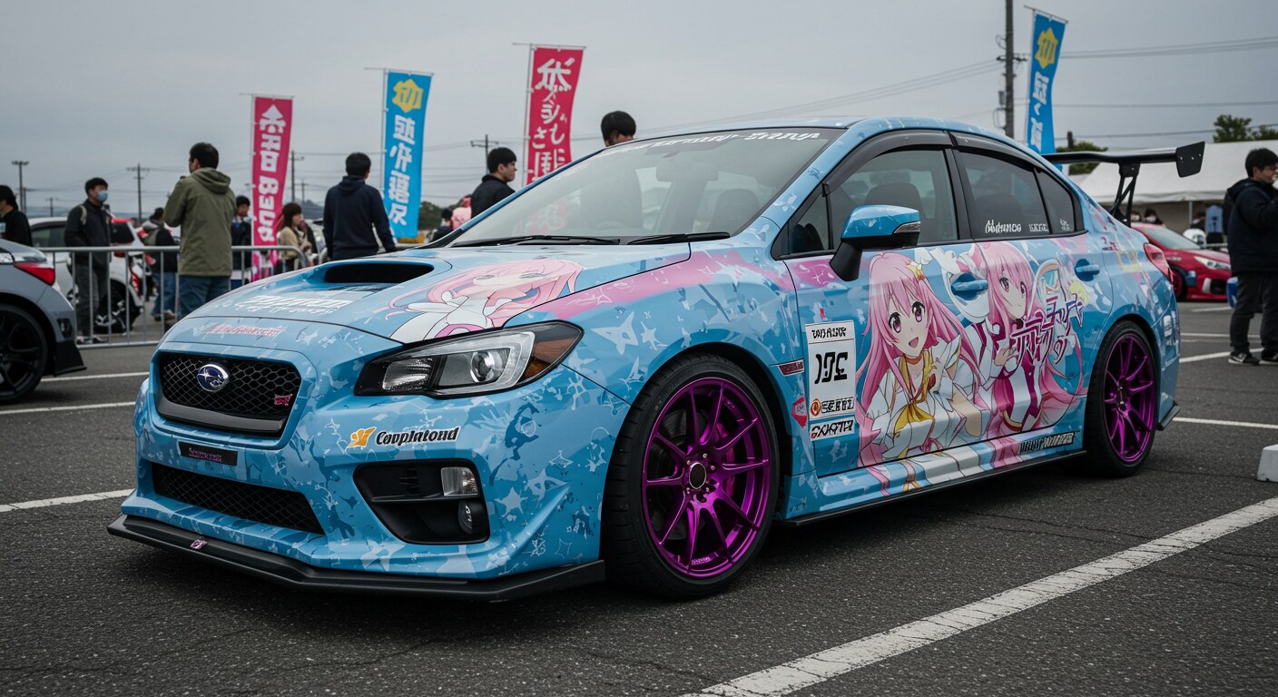 アニメキャラ痛車WRX | の人気AIイラスト・グラビア