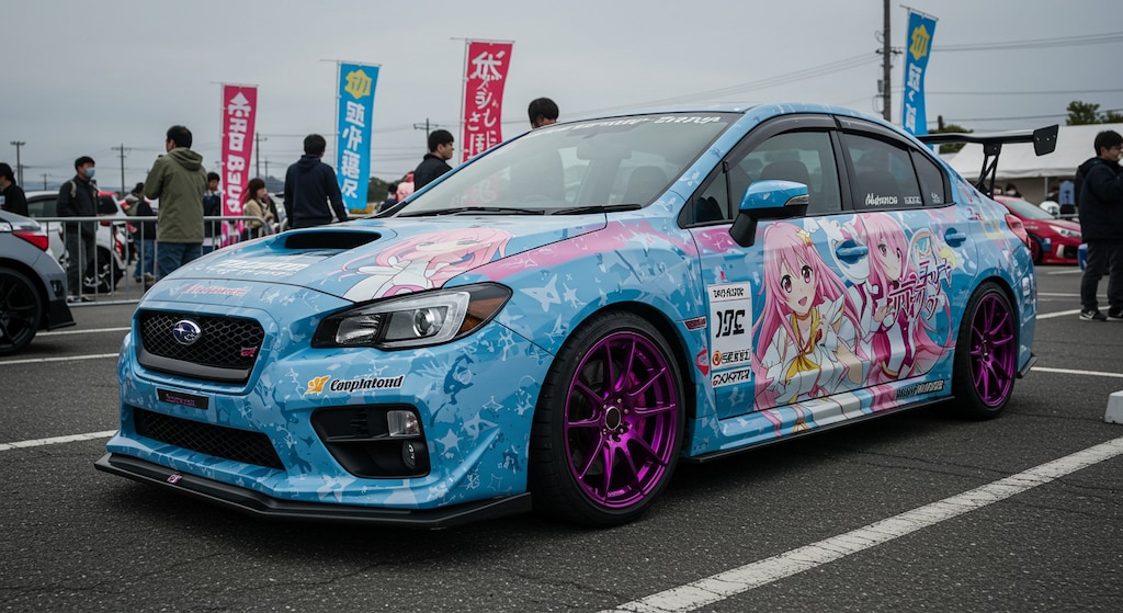 アニメキャラ痛車WRX