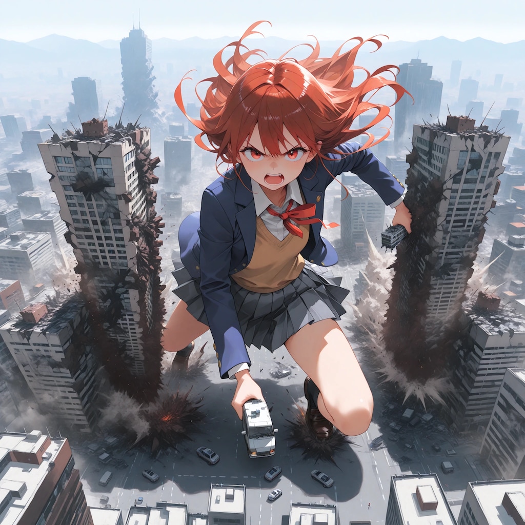 『コノヤロー』したら周りのビルを壊してしまった😱