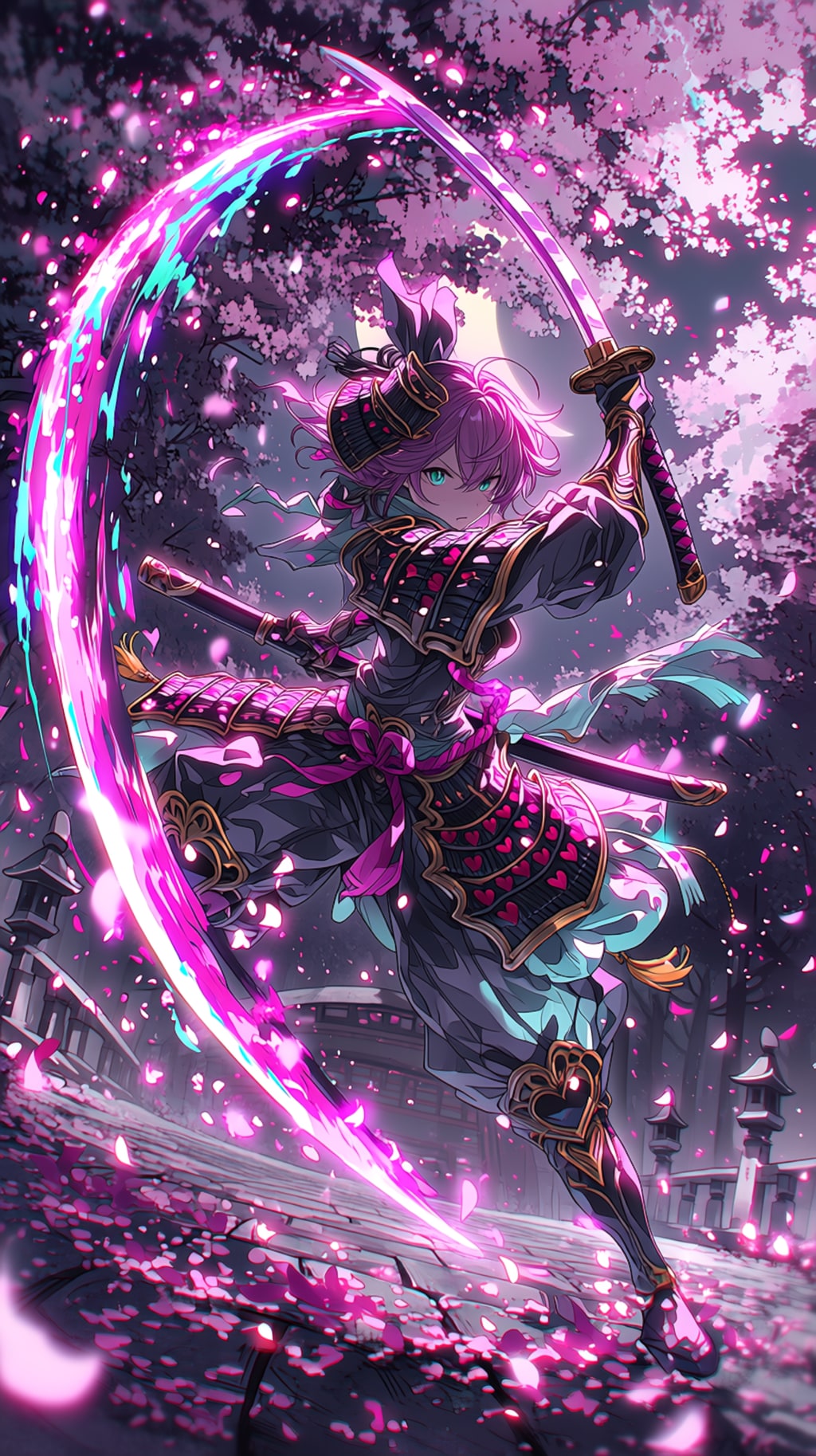 カラフルな女武者