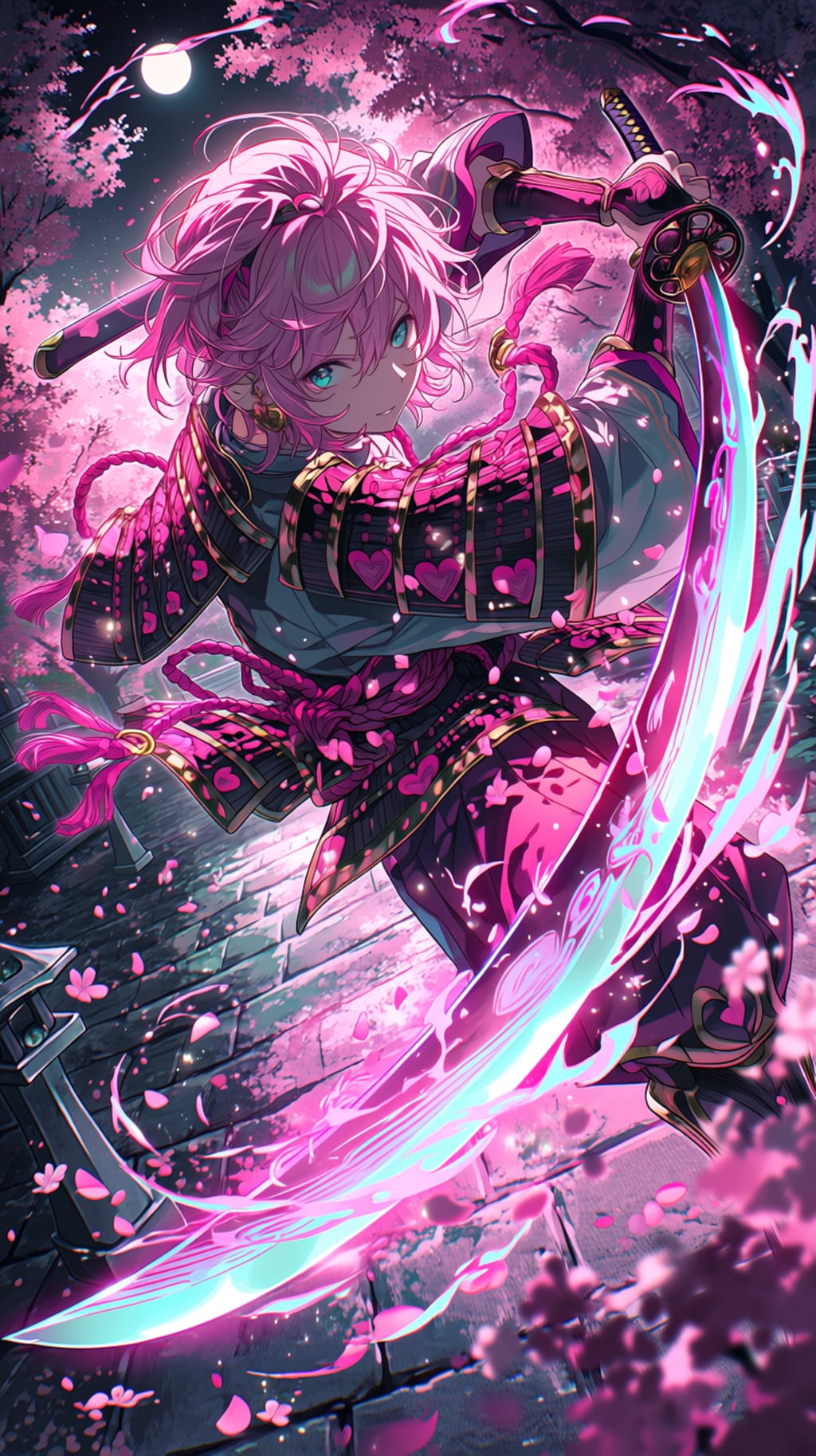 カラフルな女武者