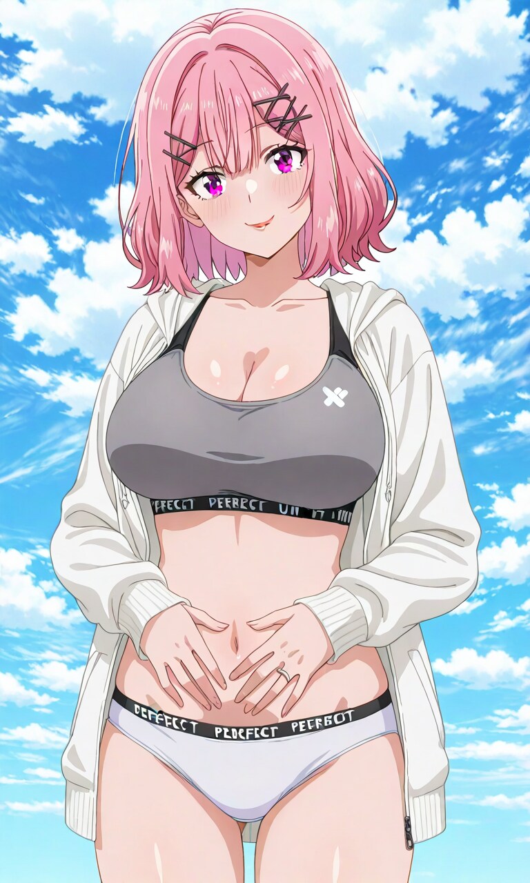 青空の下で