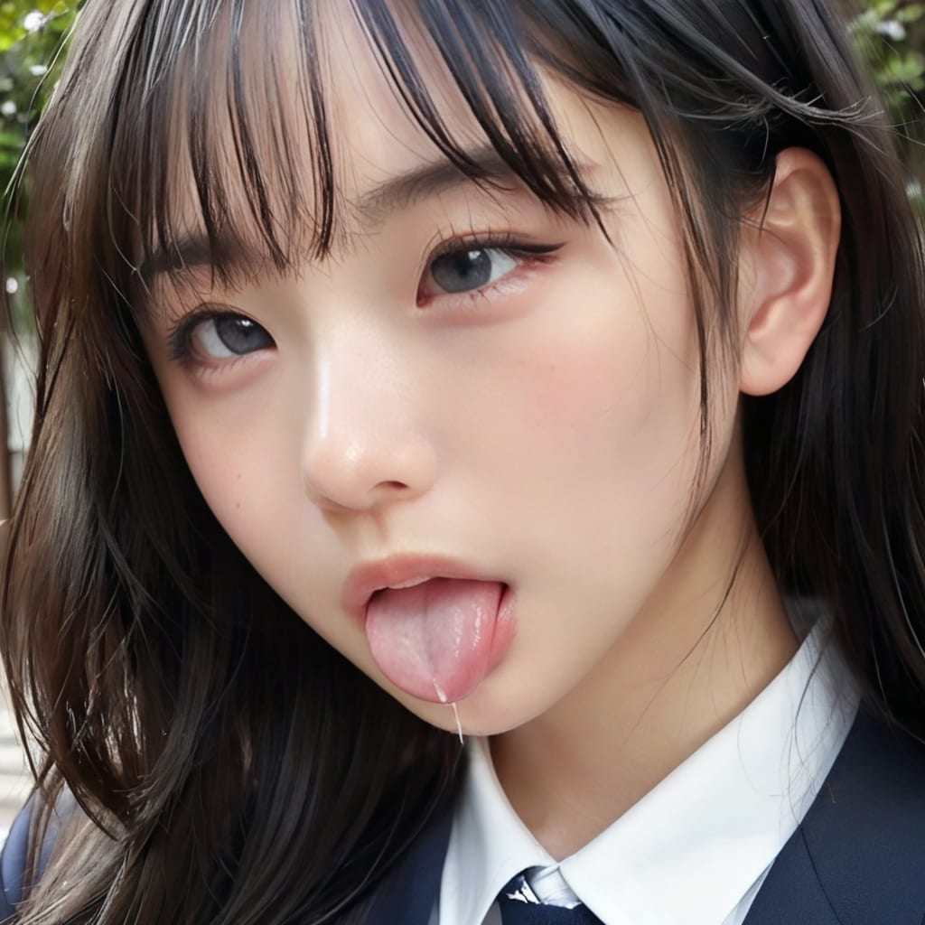 アヘ顔JK（顔だけ）