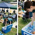 競技見てる（以下 3枚目
