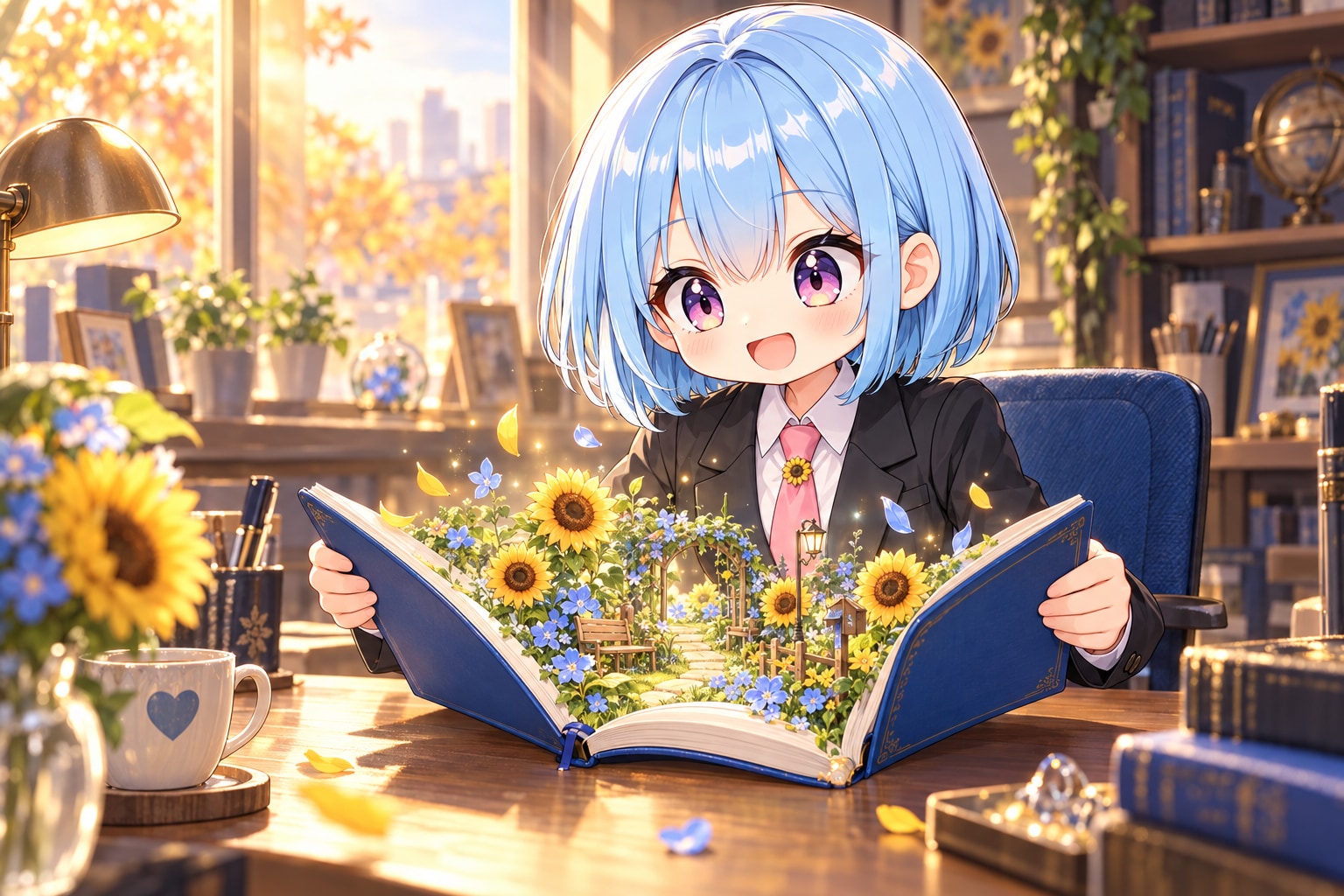 手帳をひらけば、花畑。 | の人気AIイラスト・グラビア