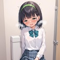 妹のトイレを覗いてみた【毎日投稿64日目】 2枚目