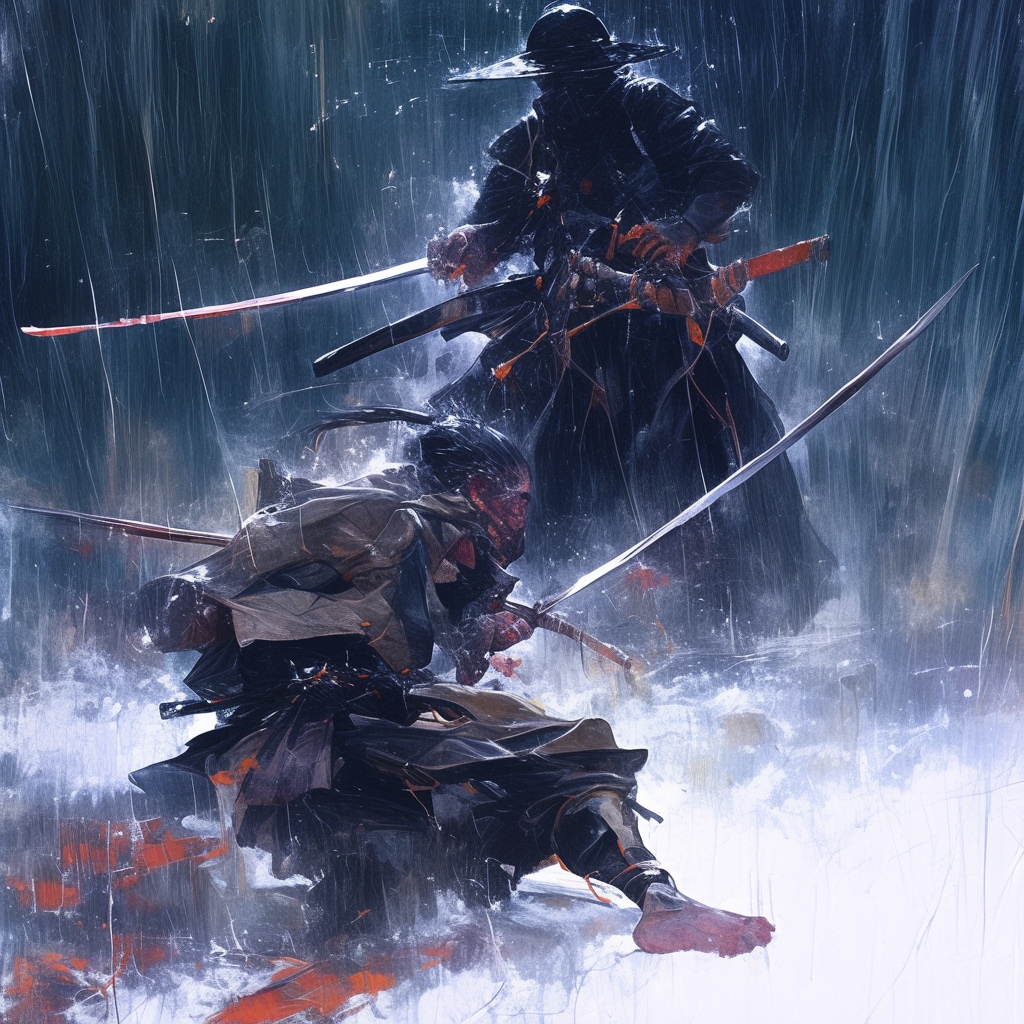 雨の戦い tribute to Akira Kurosawa