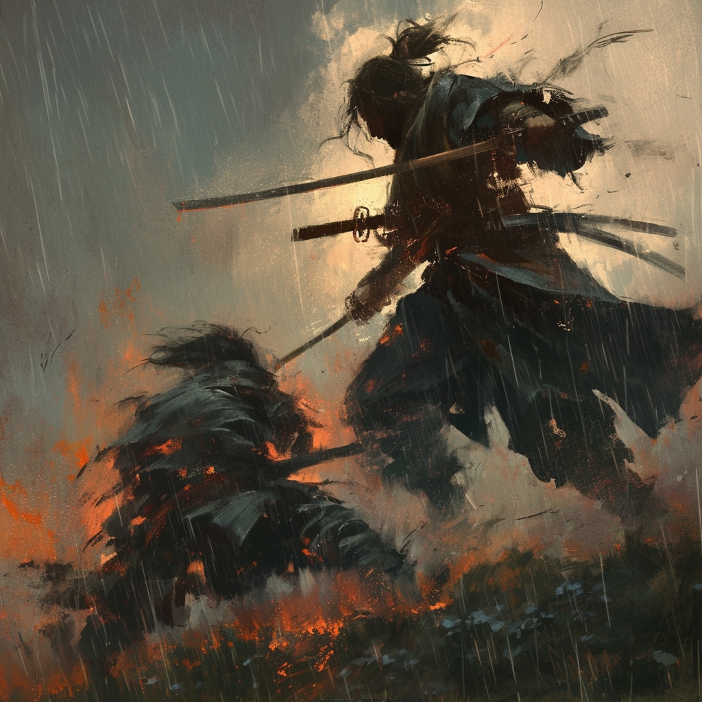 雨の戦い tribute to Akira Kurosawa