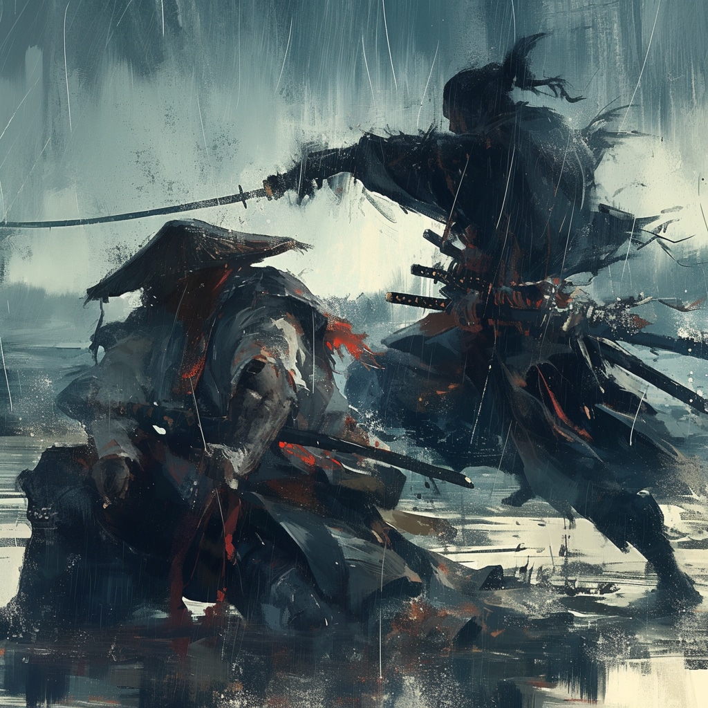 雨の戦い tribute to Akira Kurosawa