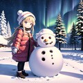 雪だるまさんと一緒 5枚目
