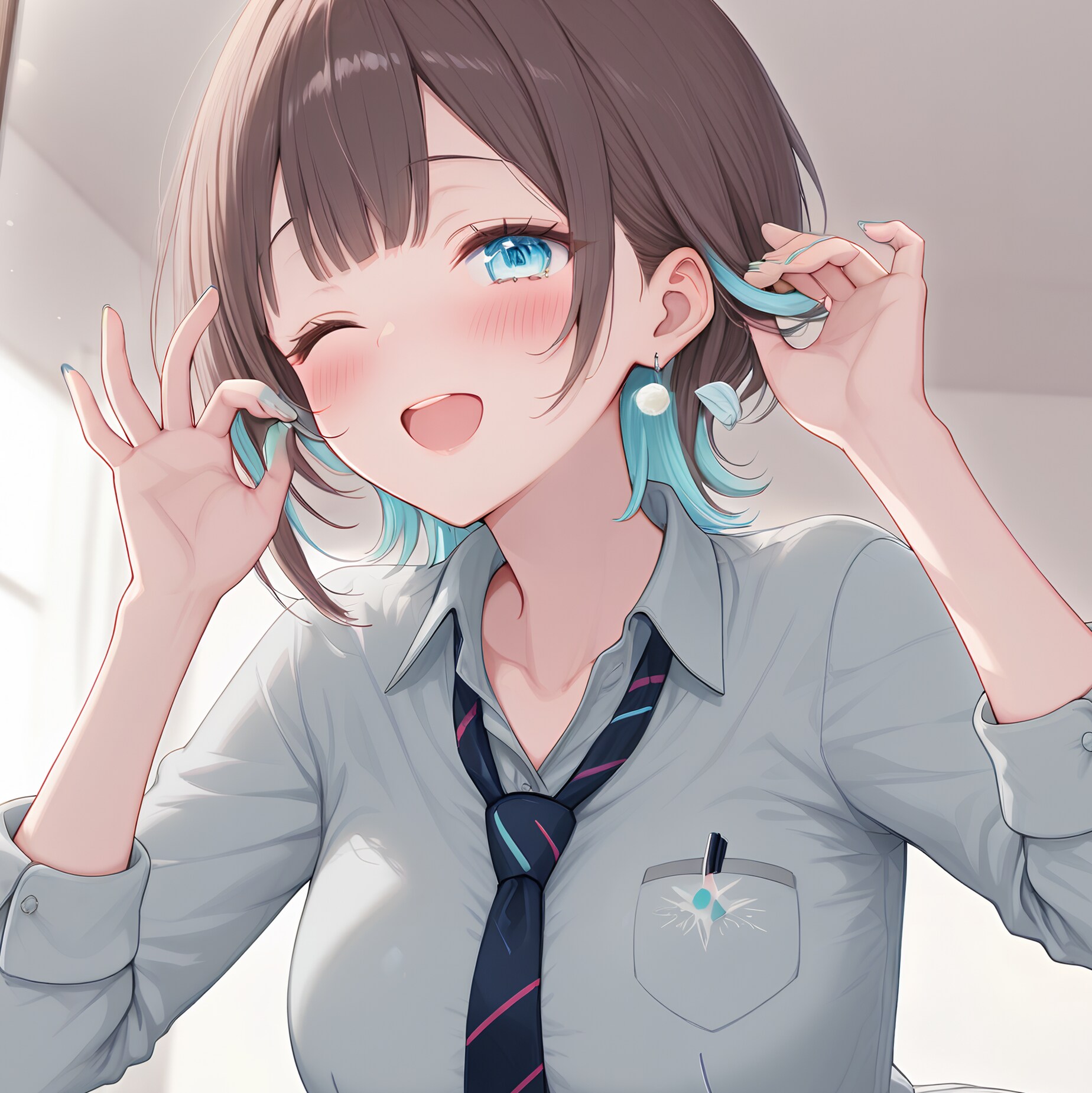 それぞれの初登校。前の最終チェック。ドキドキ
