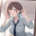 それぞれの初登校。前の最終チェック。ドキドキ 2枚目