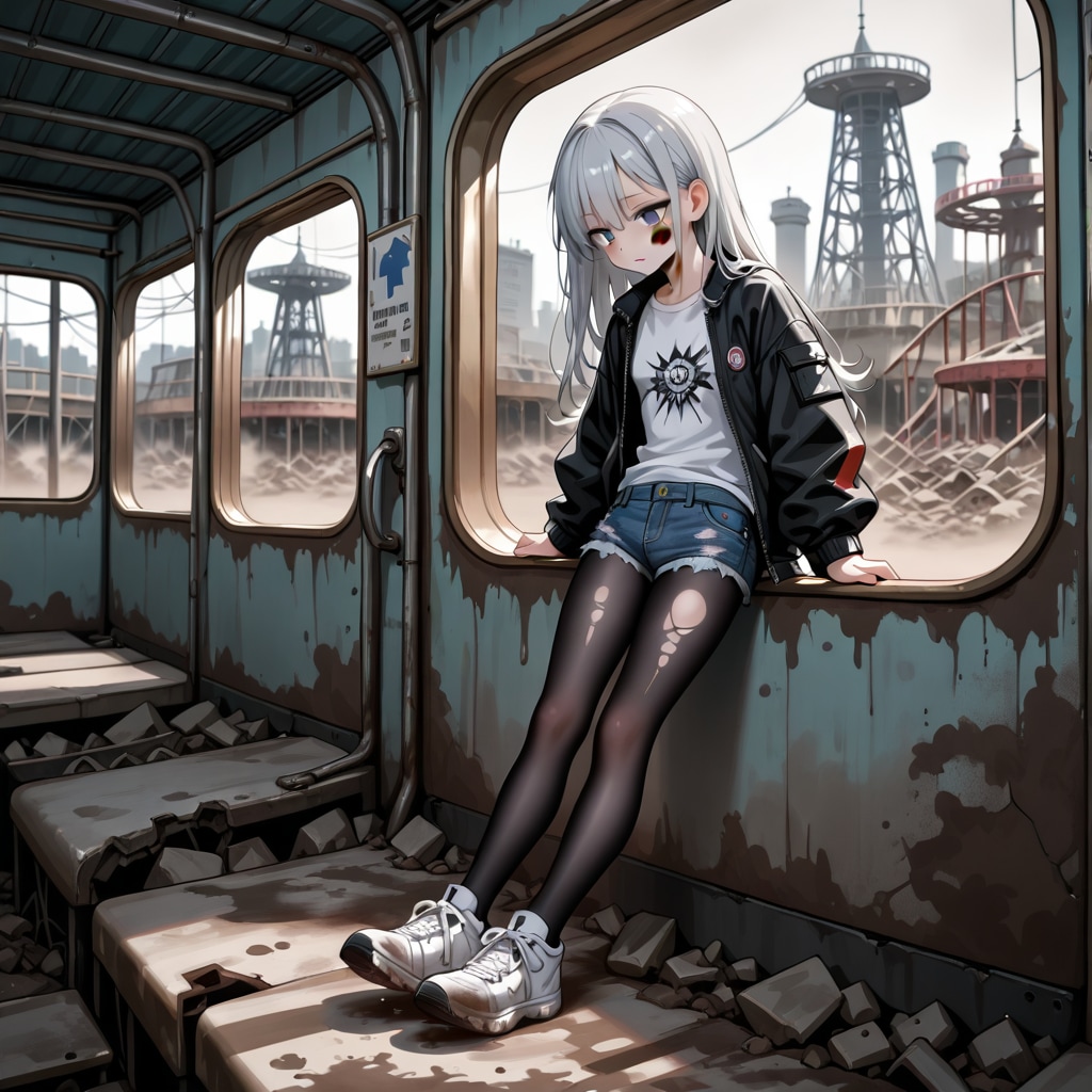 廃遊園地ガール_2026/08/31 | の人気AIイラスト・グラビア